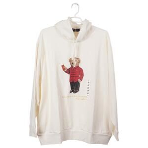 NWOT Polo Ralph Lauren Hoodie 3XB Lunar New Year Polo Bear Ivory Pockets